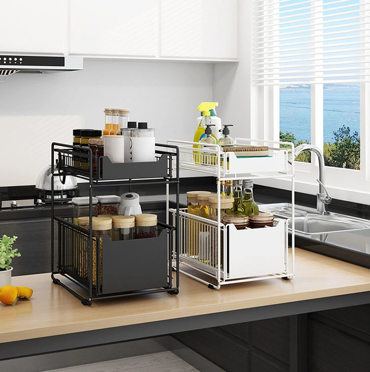 Dual Tier Multifunctional Kitchen Organizer Dual Tier Multifunctional Kitchen Organizer